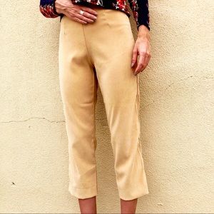 Vintage High Waisted Tan Trousers ☀️